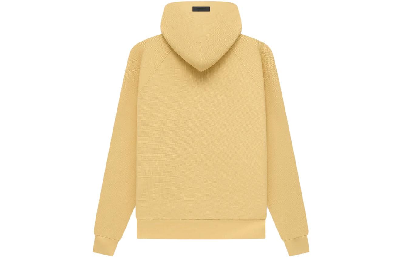 Худи Fear of God Essentials SS23 Waffle Raglan Hoodie Light Tuscan Logo - изображение 2