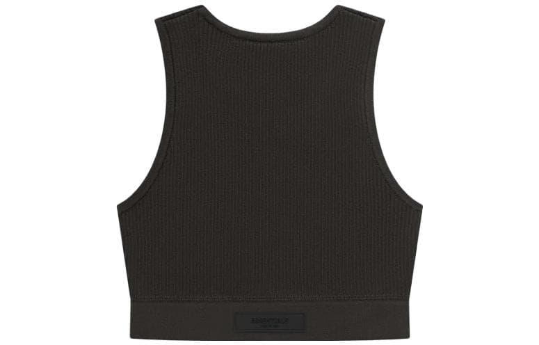 Fear of God Essentials SS23 Womens Knit Rib Sport Tank Off Black - изображение 2