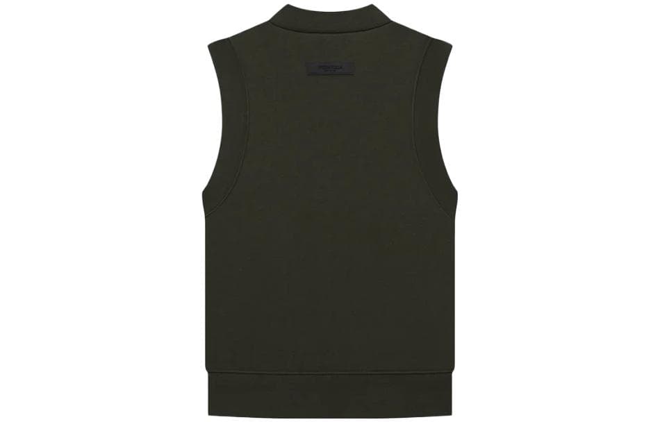 Fear of God Essentials SS23 Womens Pullover V Neck Vest Off Black v - изображение 2