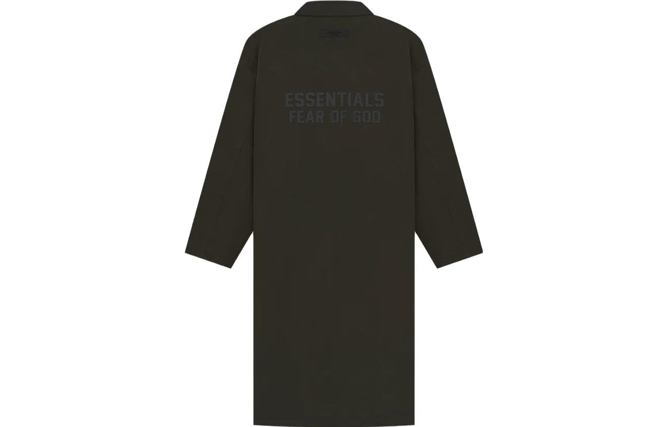 Пальто Fear of God Essentials SS23 Long Coat Off Black - изображение 2