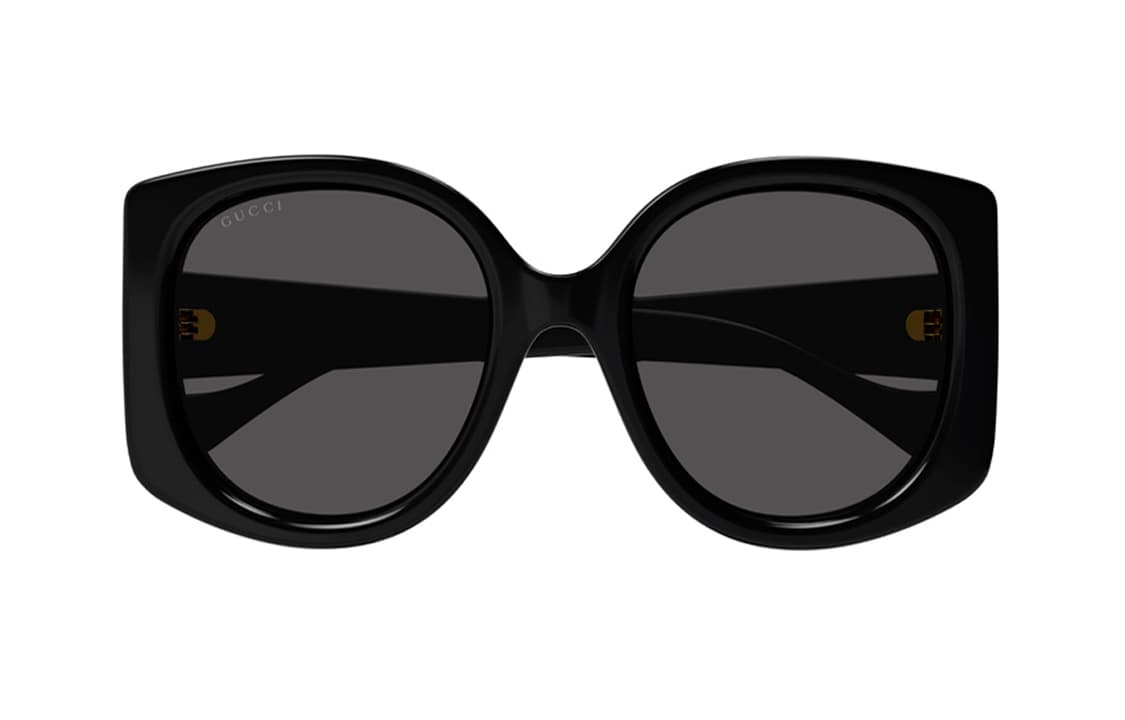 Солнцезащитные очки Gucci Irregular Frame Sunglasses Gray Black - изображение 3