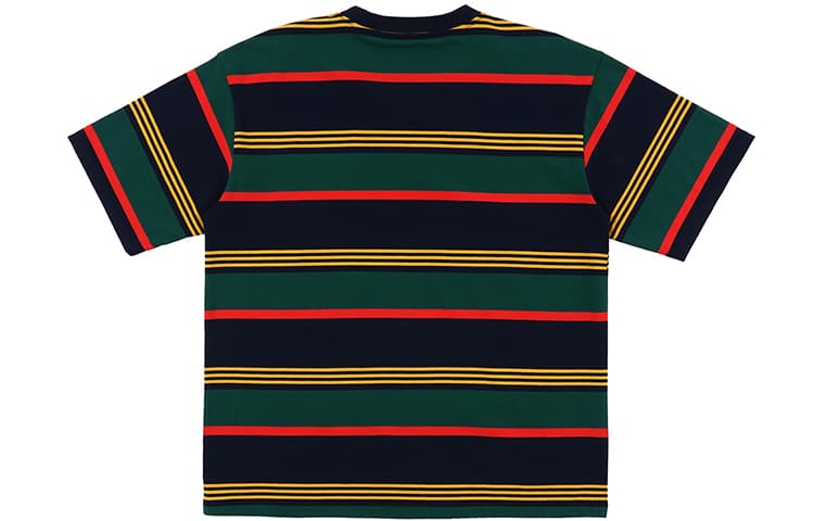 Футболка BENMYSHOWER Rainbow Stripe T-Shirt Navy - изображение 2