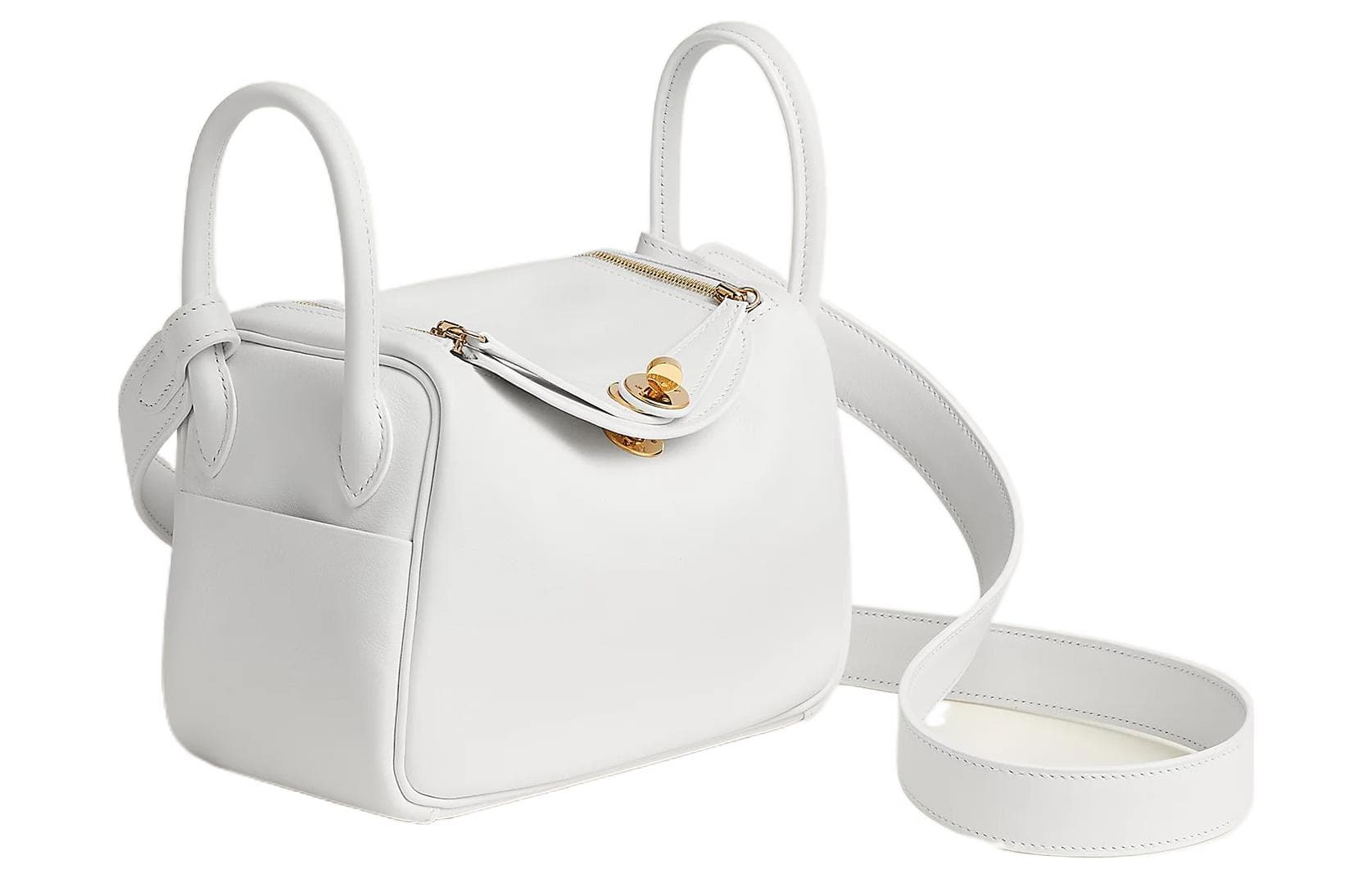 Сумка HERMES Lindy 19 Swift 01 Blanc - изображение 2