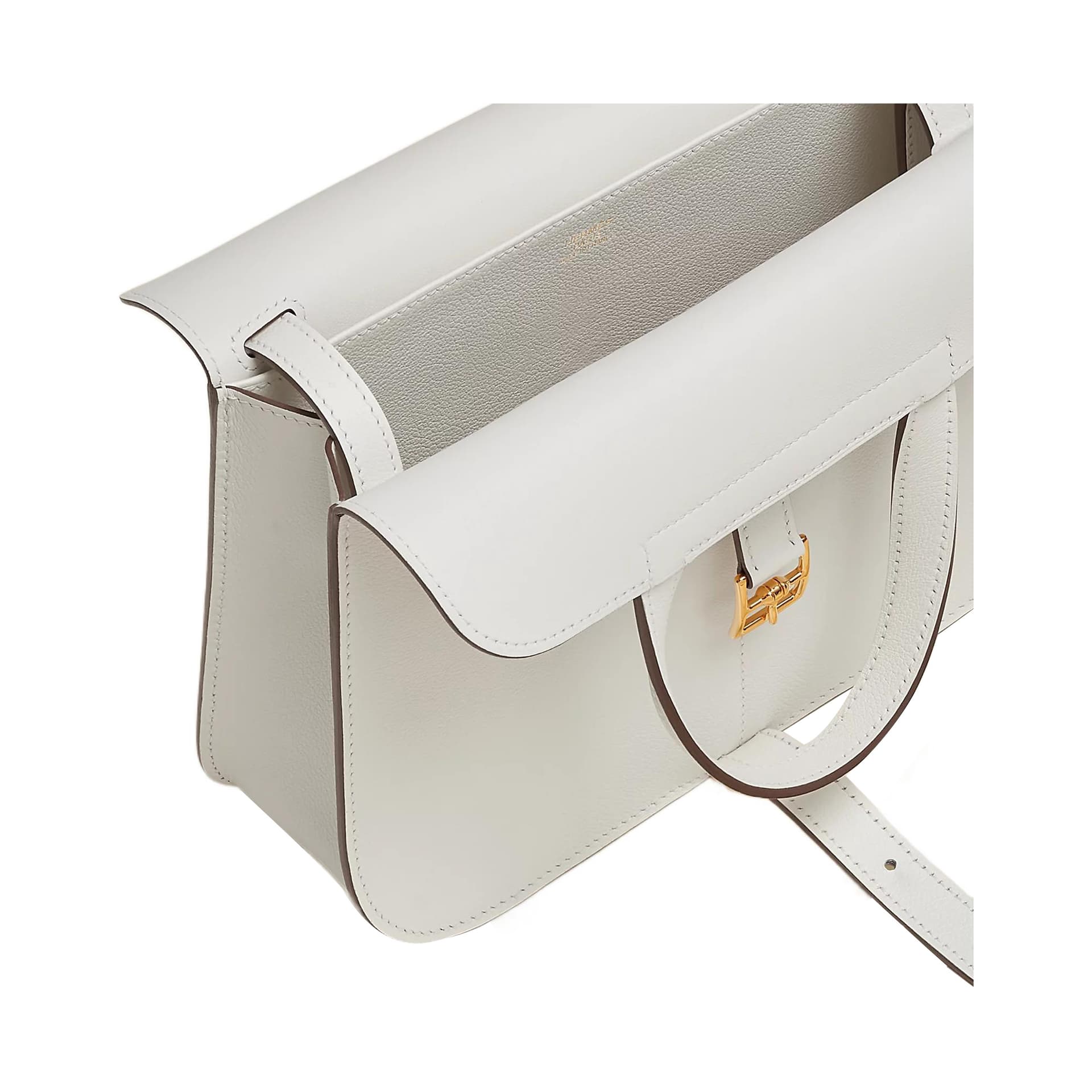 Сумка HERMES Halzan Evercolor 01 Blanc - изображение 4