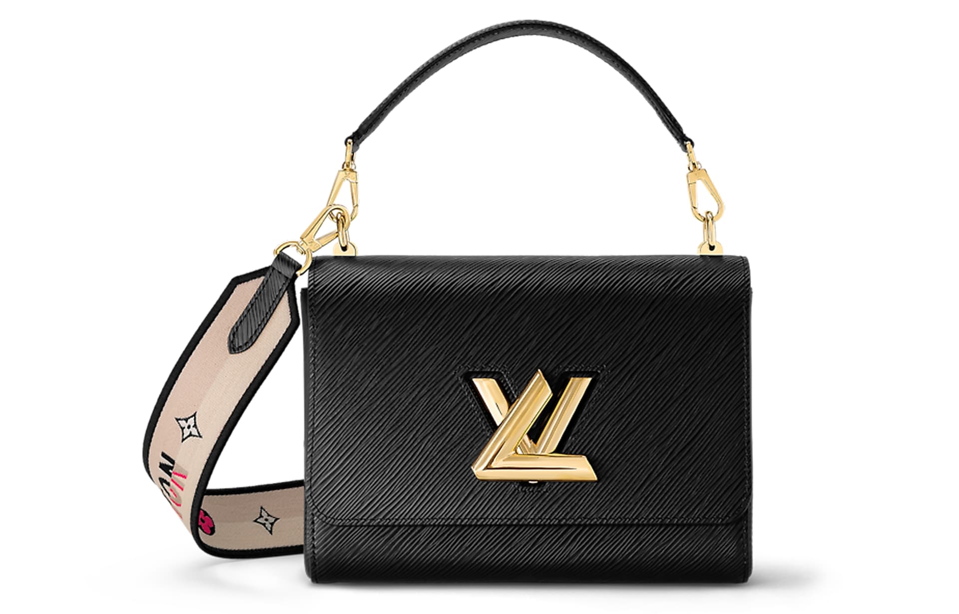 Сумка Louis Vuitton Twist Epi Medium Shoulder Bag Black - изображение 1