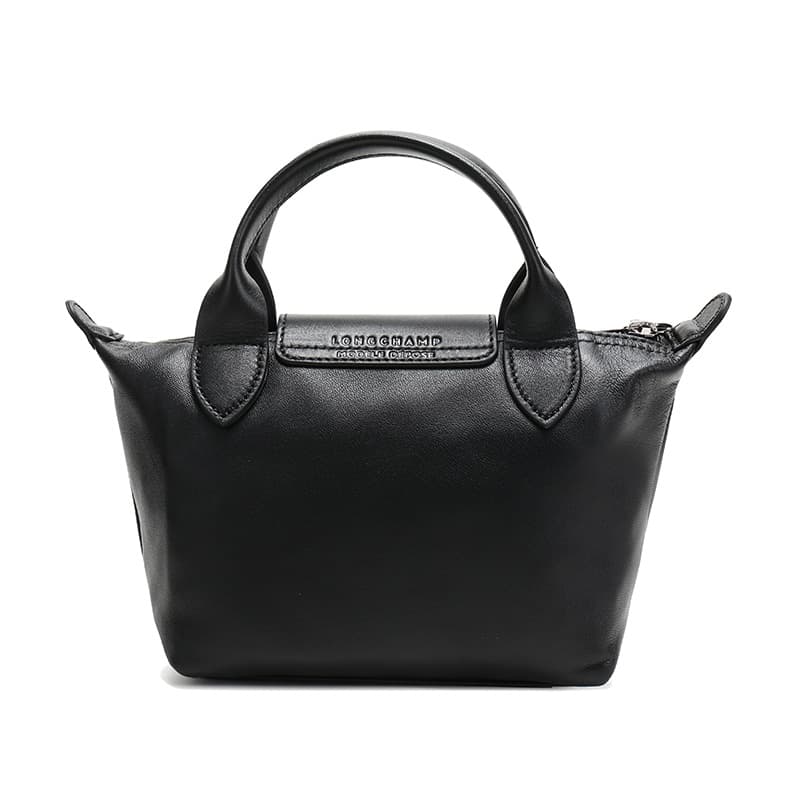 Сумка Longchamp Le Pliage Cuir Mini Black - изображение 4