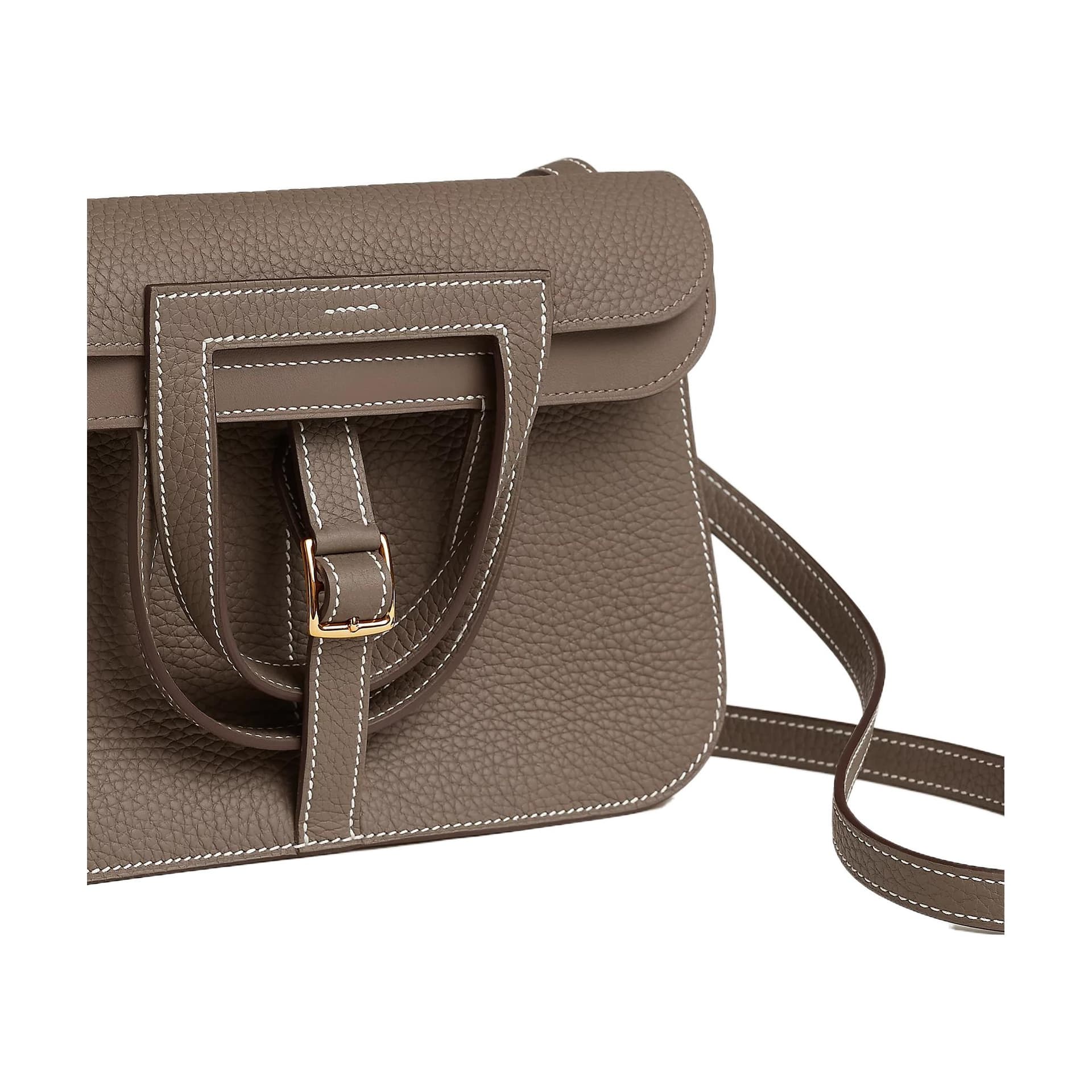 Сумка HERMES Halzan 25 Clemence 18 Etoupe - изображение 5