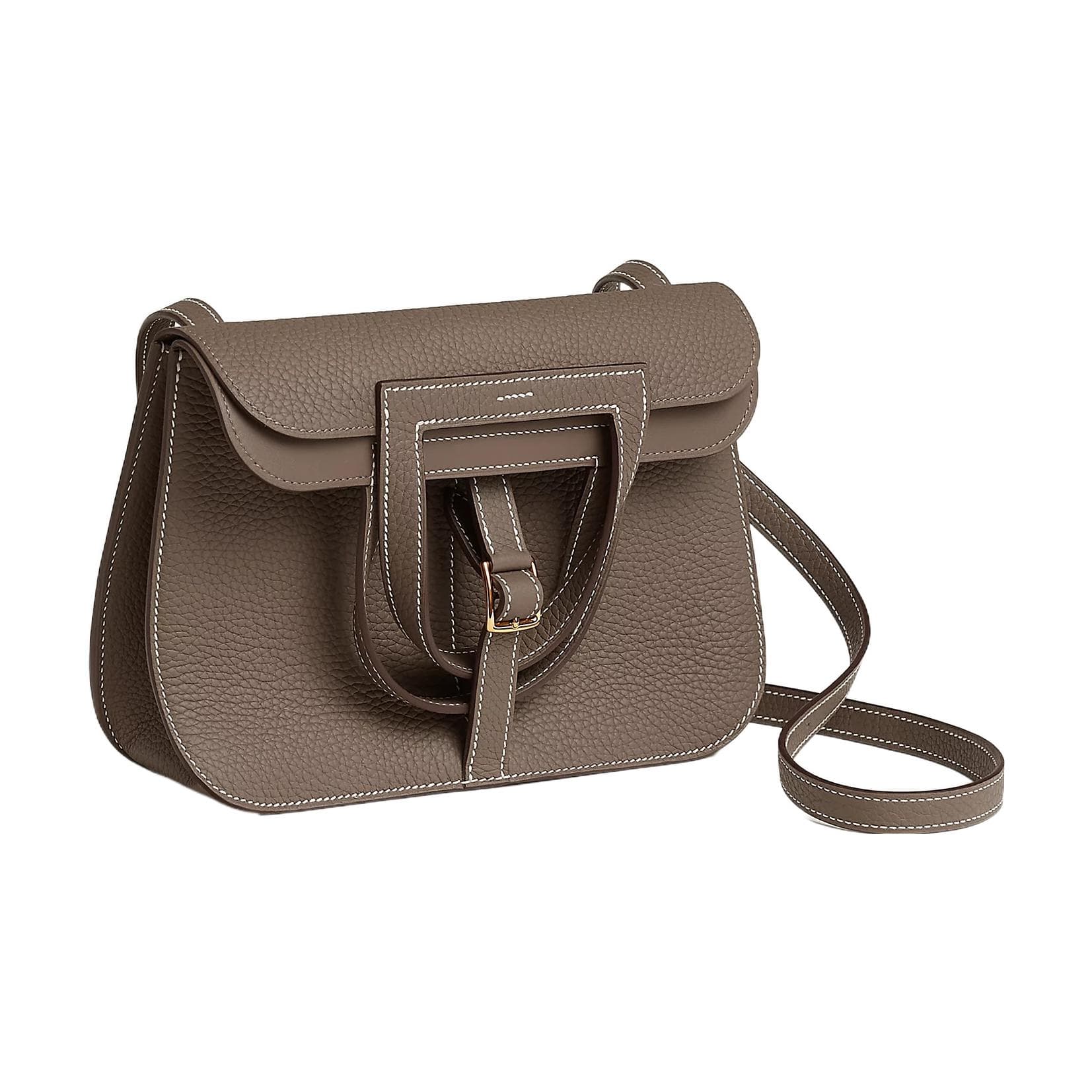 Сумка HERMES Halzan 25 Clemence 18 Etoupe - изображение 2