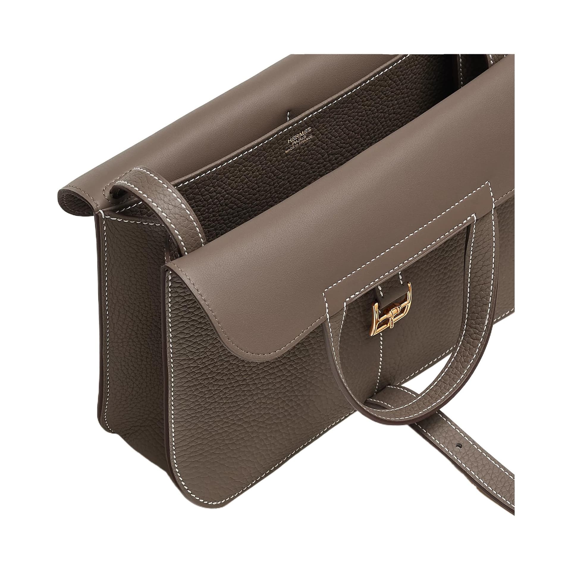 Сумка HERMES Halzan 25 Clemence 18 Etoupe - изображение 4