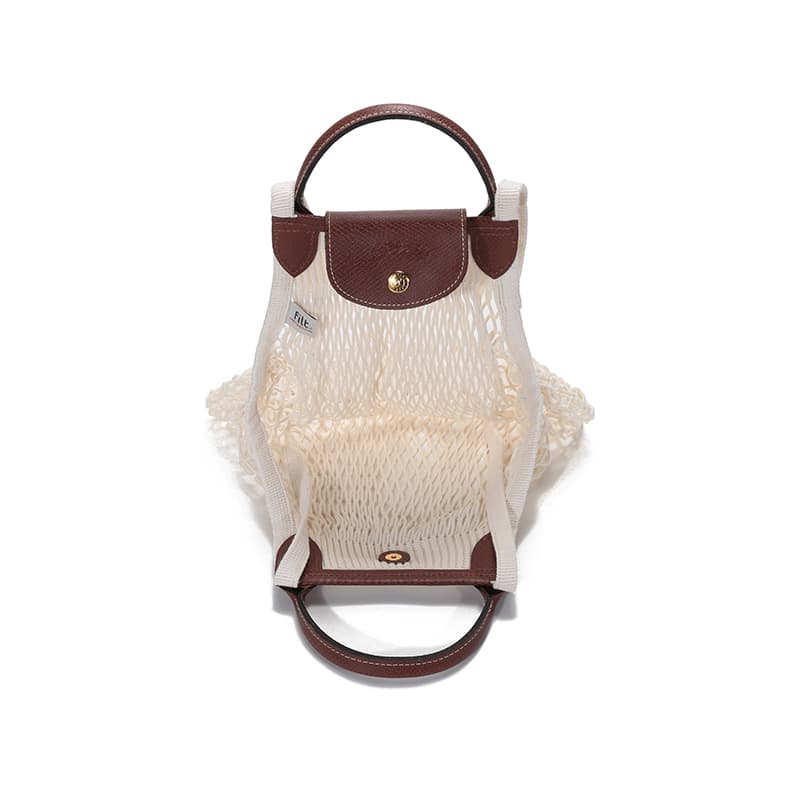 Сумка Longchamp Le Pliage Filet 38 Ivory - изображение 4