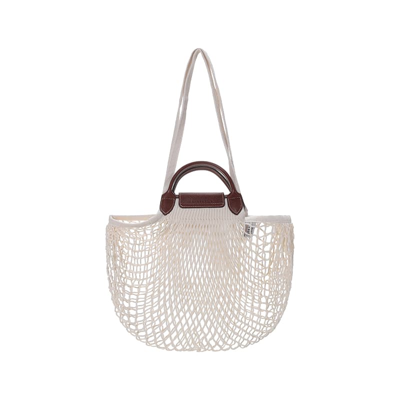 Сумка Longchamp Le Pliage Filet 38 Ivory - изображение 3
