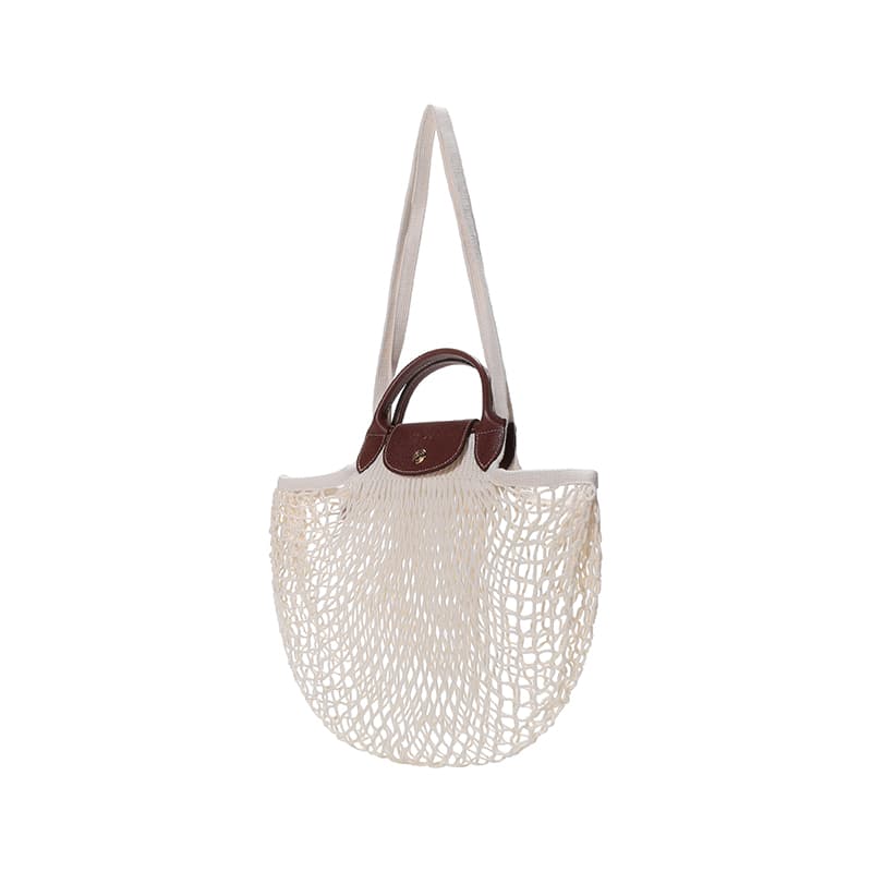 Сумка Longchamp Le Pliage Filet 38 Ivory - изображение 2