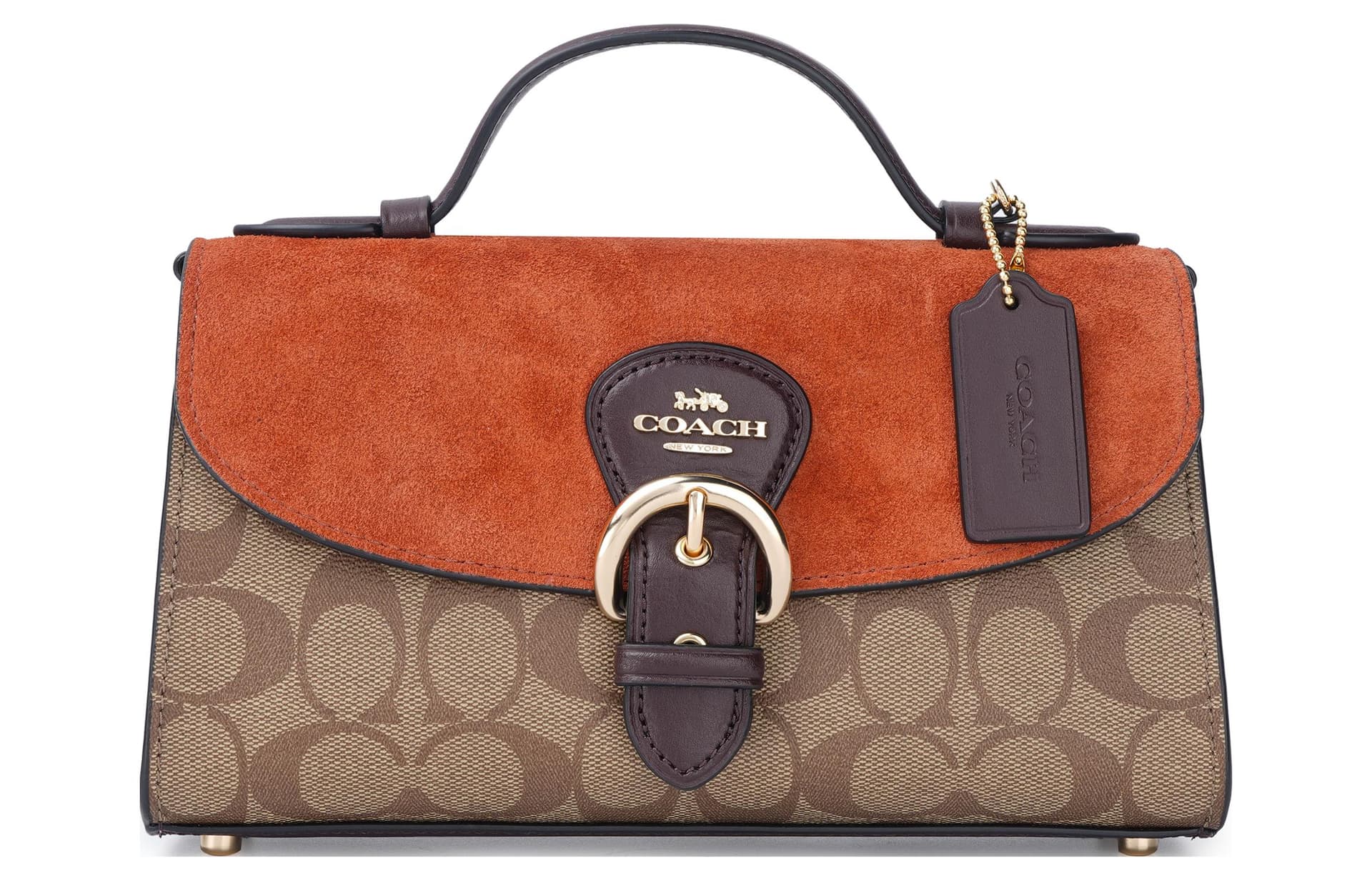Сумка Coach Kleo 24 Tote Bag Orange Brown - изображение 1
