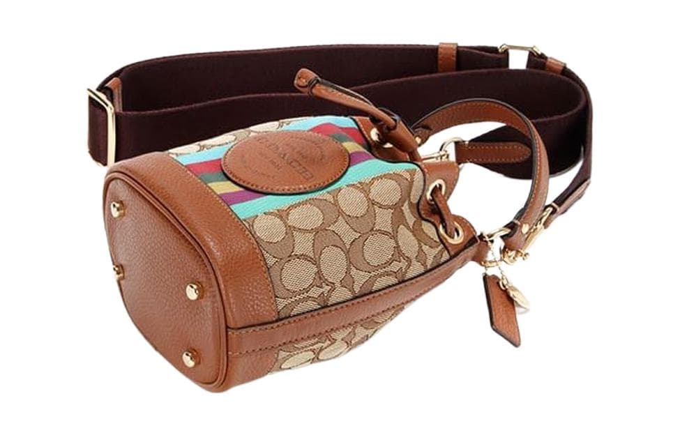 Сумка Coach Dempsey Bucket Bag Brown Monogram - изображение 4