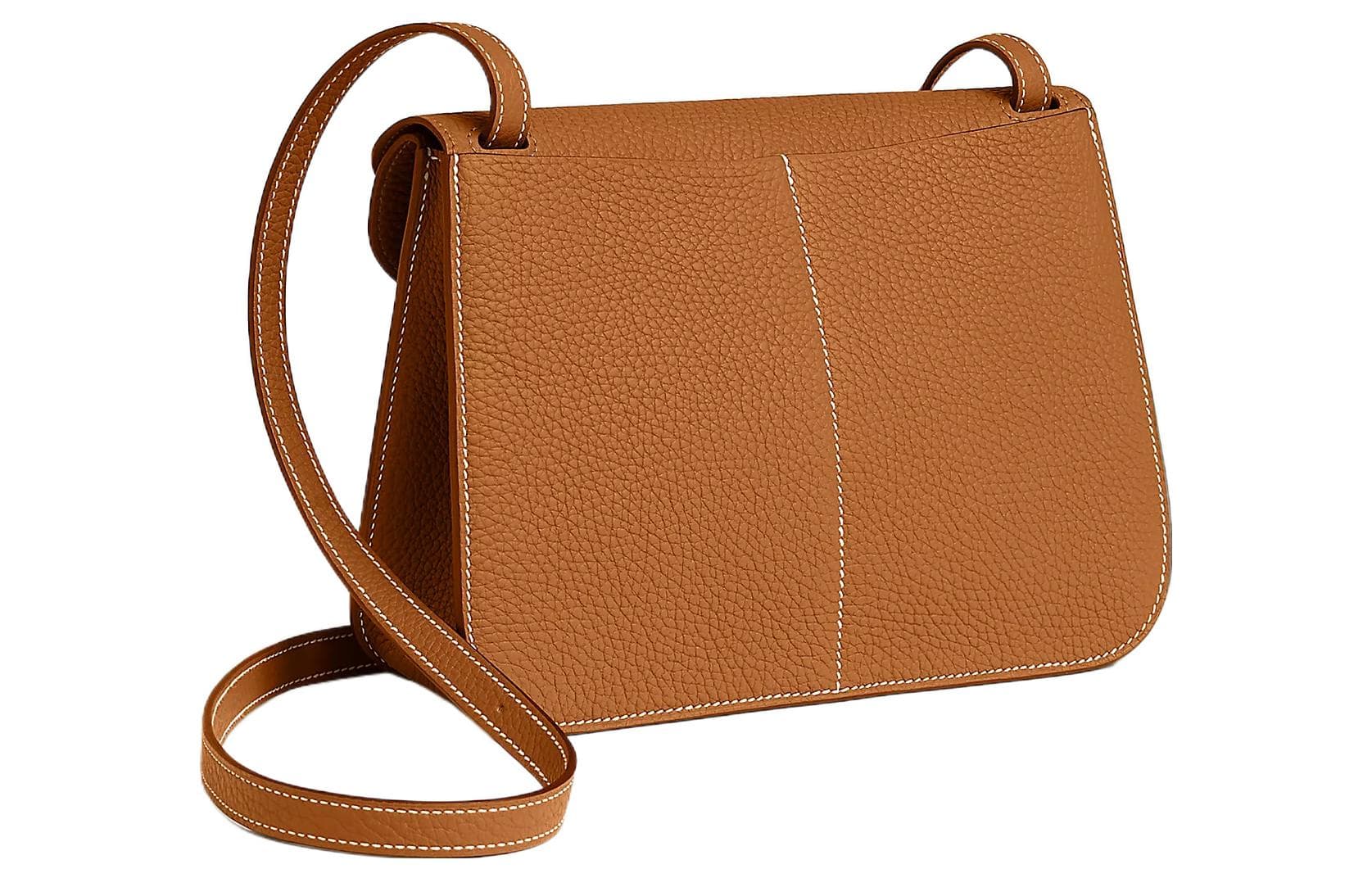 Сумка HERMES Halzan 25 Clemence 37 Gold - изображение 3