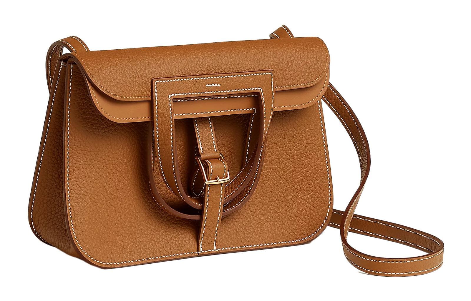 Сумка HERMES Halzan 25 Clemence 37 Gold - изображение 2