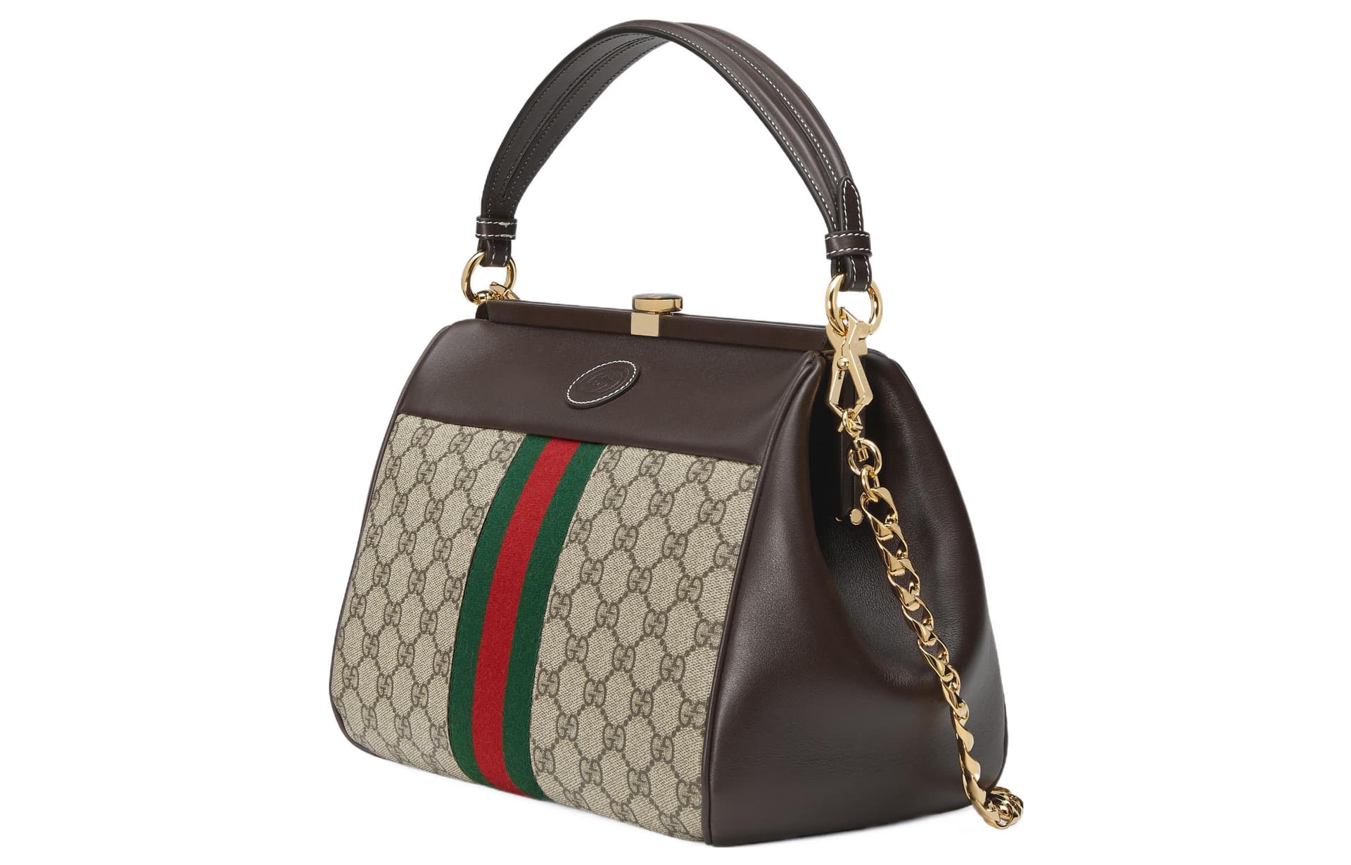 Сумка GUCCI Monogram Canvas Small Tote Bag Ebony Brown - изображение 2