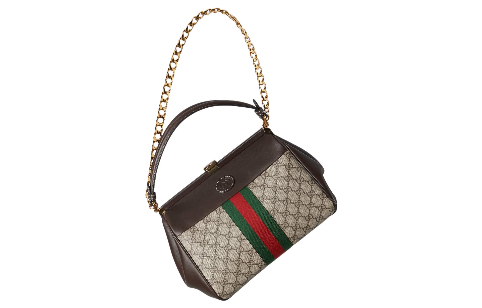 Сумка GUCCI Monogram Canvas Small Tote Bag Ebony Brown - изображение 8