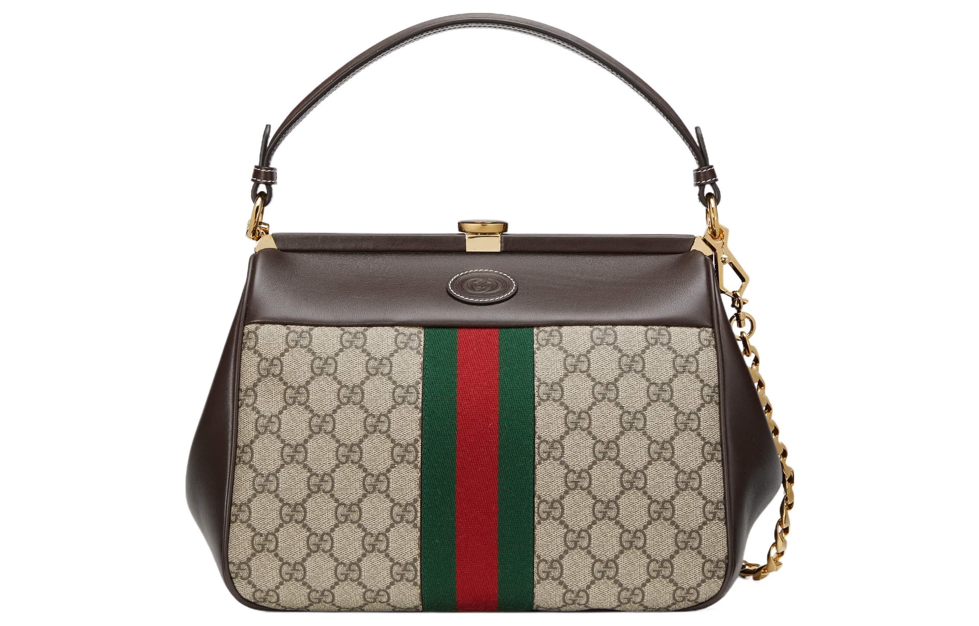 Сумка GUCCI Monogram Canvas Small Tote Bag Ebony Brown - изображение 1