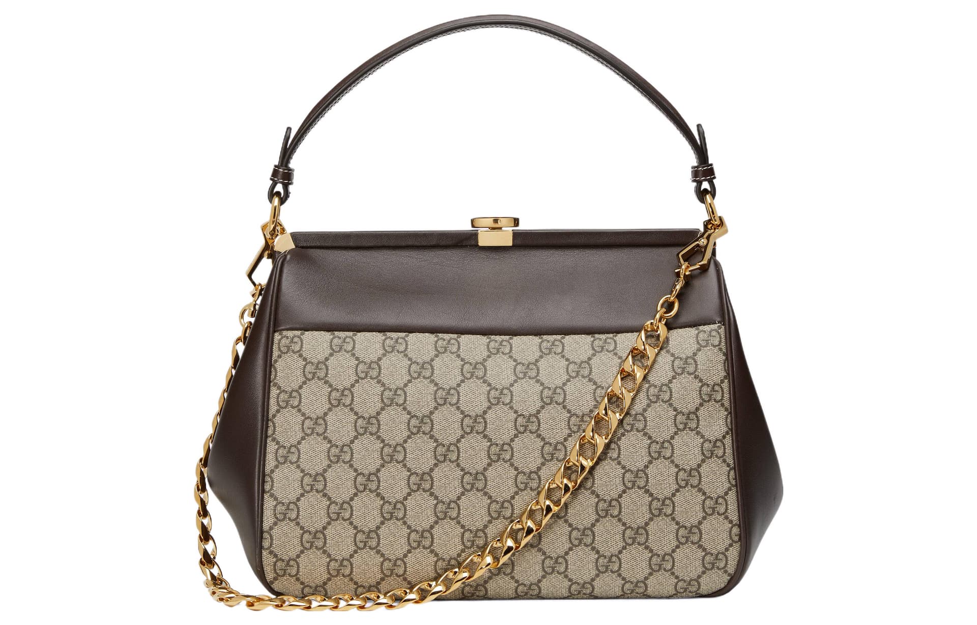 Сумка GUCCI Monogram Canvas Small Tote Bag Ebony Brown - изображение 4