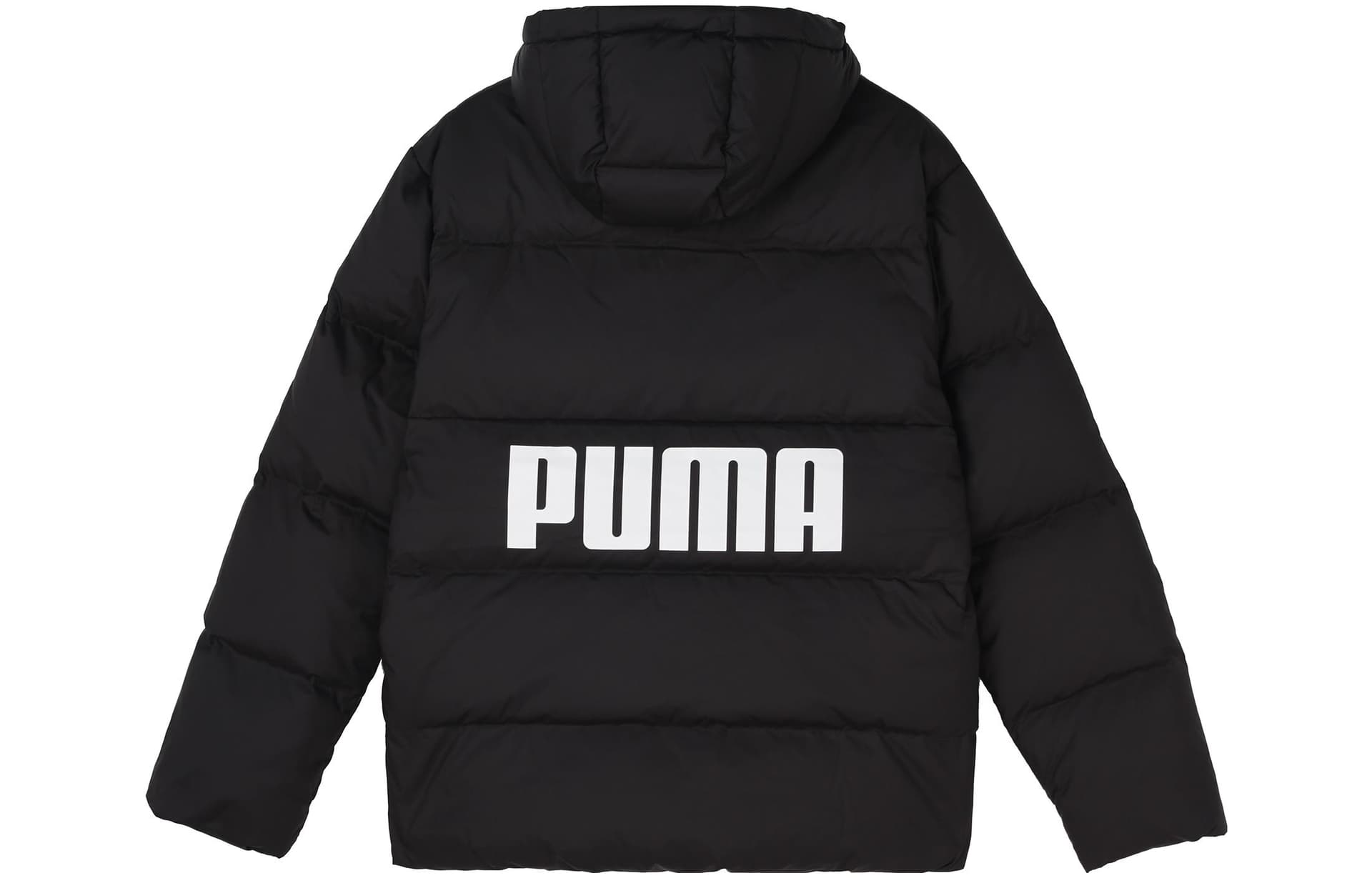 Зимняя куртка Puma Logo Hooded Down Jacket Black - изображение 2
