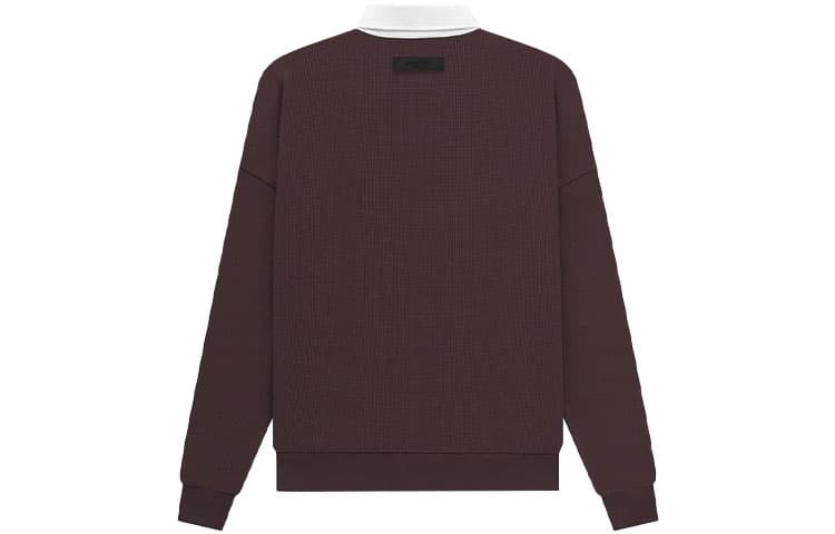 Поло Fear of God Essentials SS23 Waffle Henley Rugby Plum LogoPolo - изображение 2