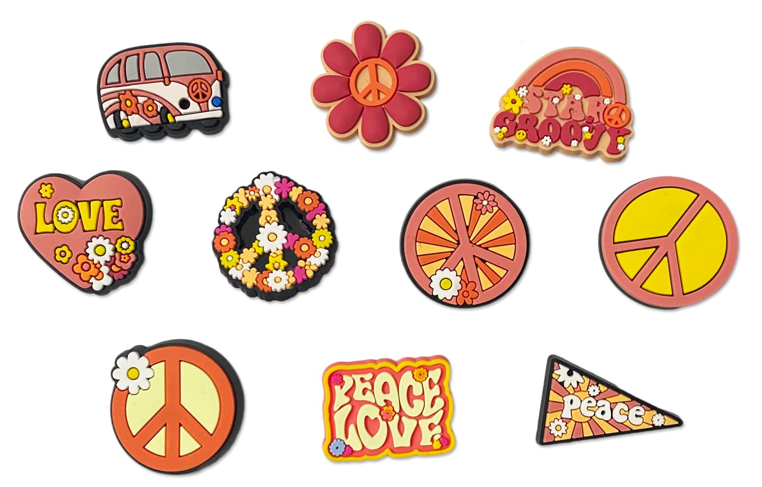 US8ACC Love Peace crocsDIY - изображение 1