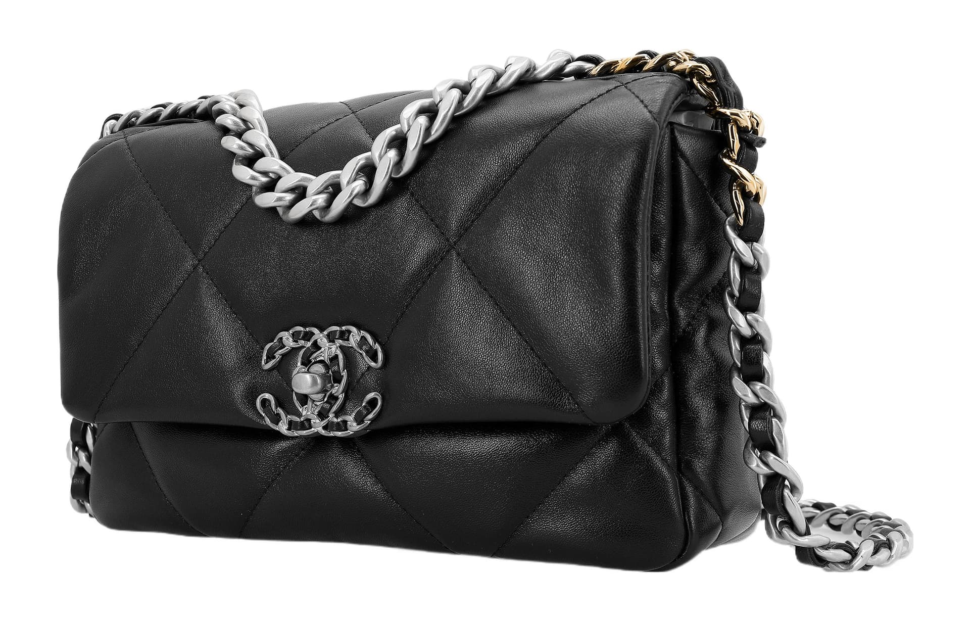 Сумка через плечо Chanel 19 Bag Black Silver - изображение 2