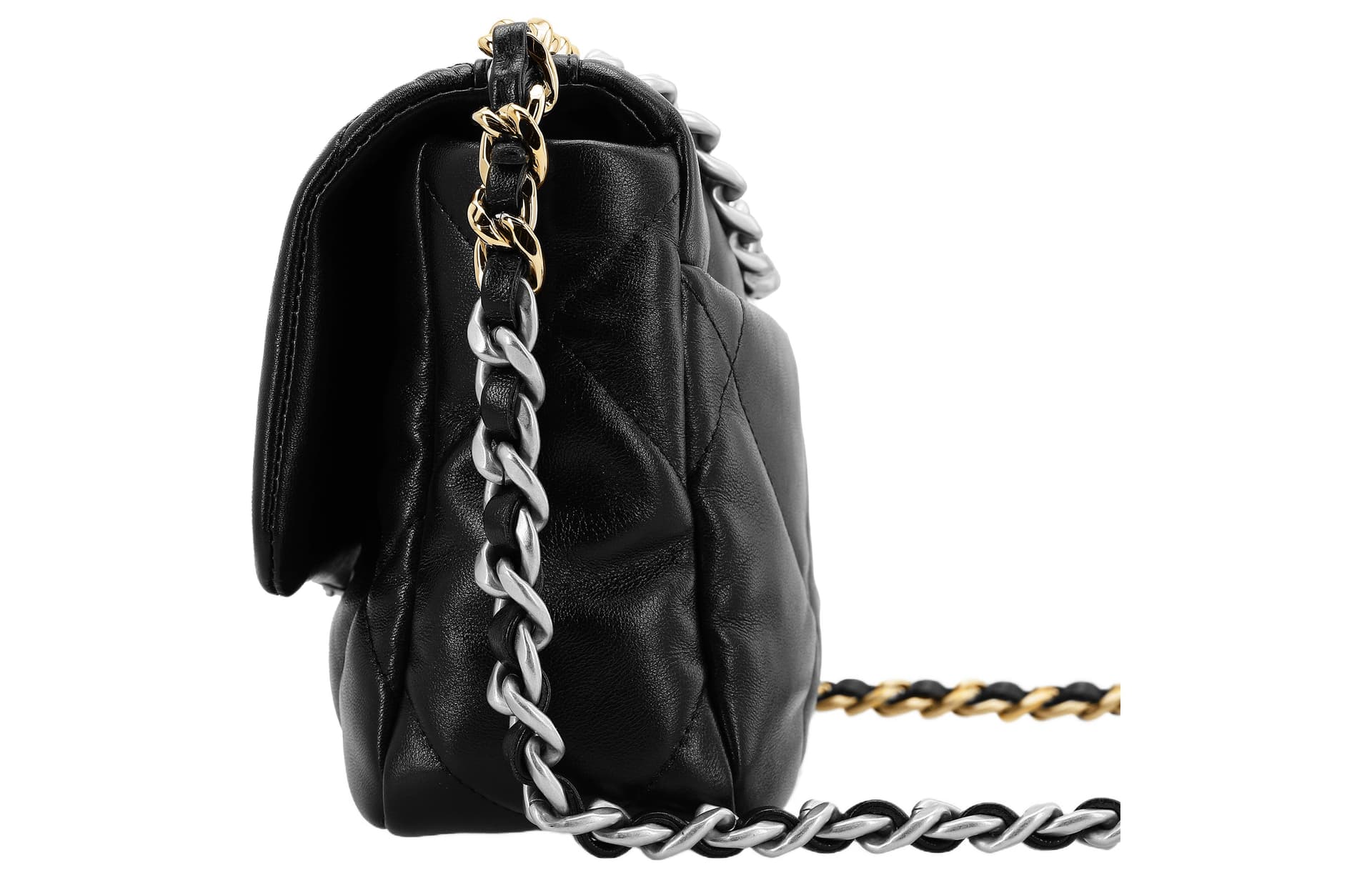 Сумка через плечо Chanel 19 Bag Black Silver - изображение 3