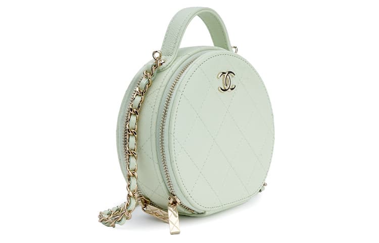 Сумка CHANEL Quilted Round Bag Light Green - изображение 2