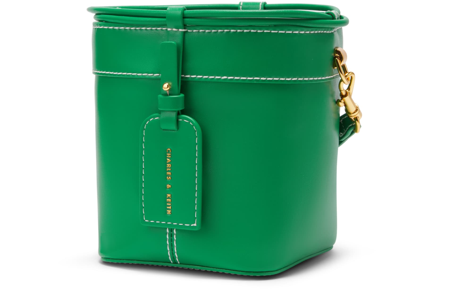 Сумка через плечо Charles & Keith Bucket Bag Cream/Navy/Green - изображение 2