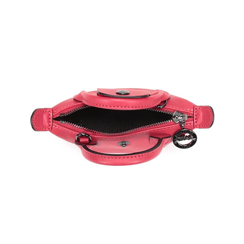 Сумка Longchamp Le Pliage Cuir Mini Red - изображение 7