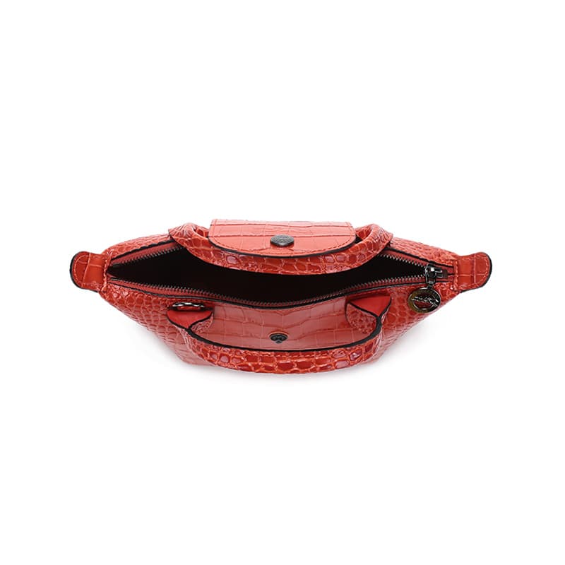 Сумка Longchamp Le Pliage Cuir XS Orange - изображение 5