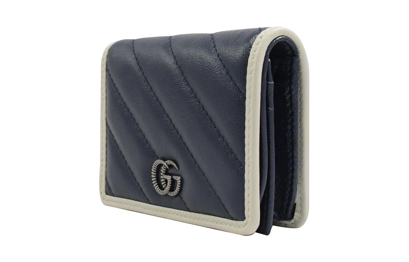 Картхолдер Gucci GG Marmont Card Holder Blue White - изображение 3