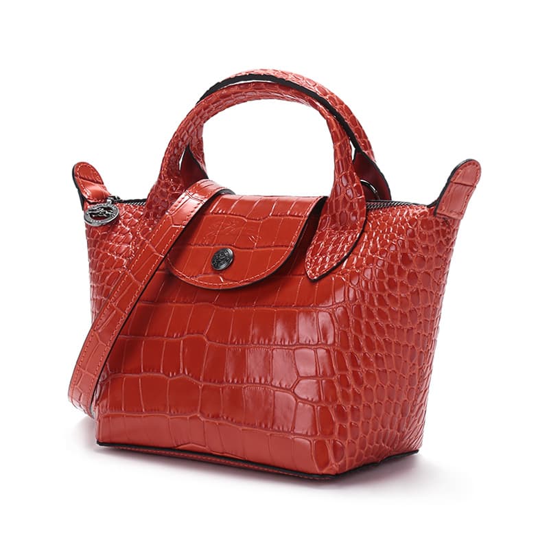 Сумка Longchamp Le Pliage Cuir XS Orange - изображение 2