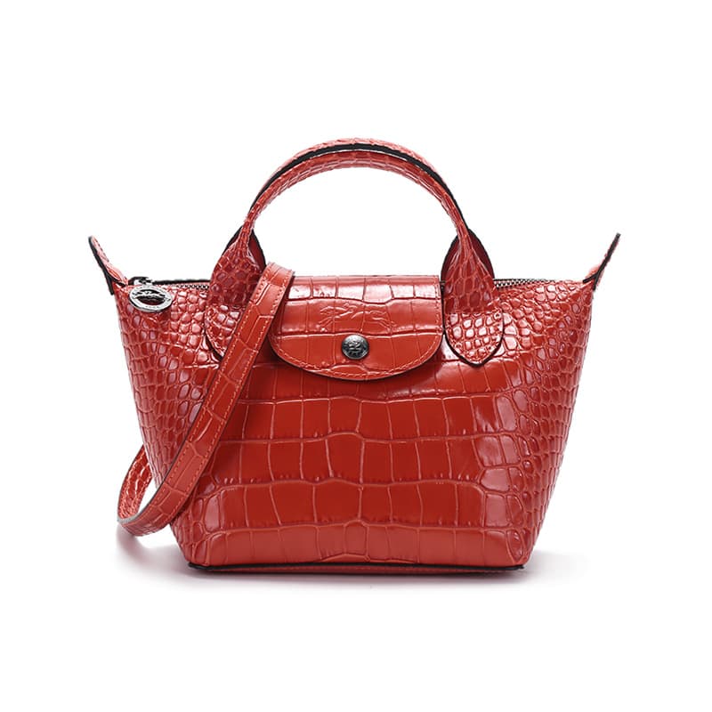 Сумка Longchamp Le Pliage Cuir XS Orange - изображение 1