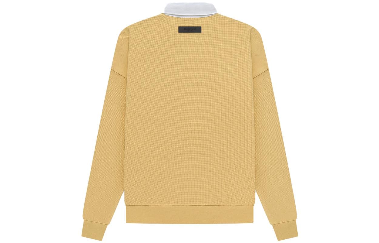 Поло Fear of God Essentials SS23 Waffle Henley Rugby Light Tuscan LogoPolo - изображение 2