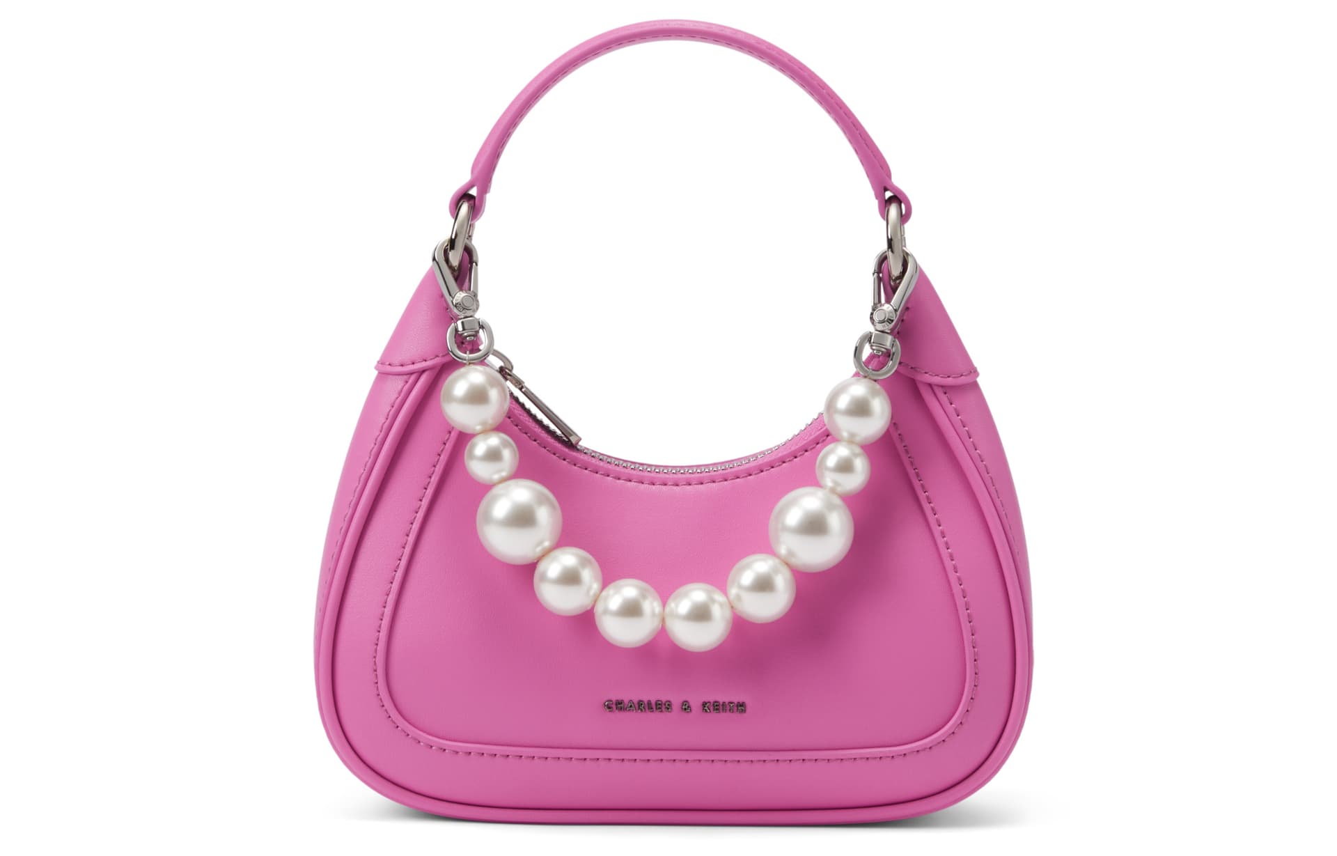 Сумка Charles & Keith Hart Bag Beige/Pink - изображение 1