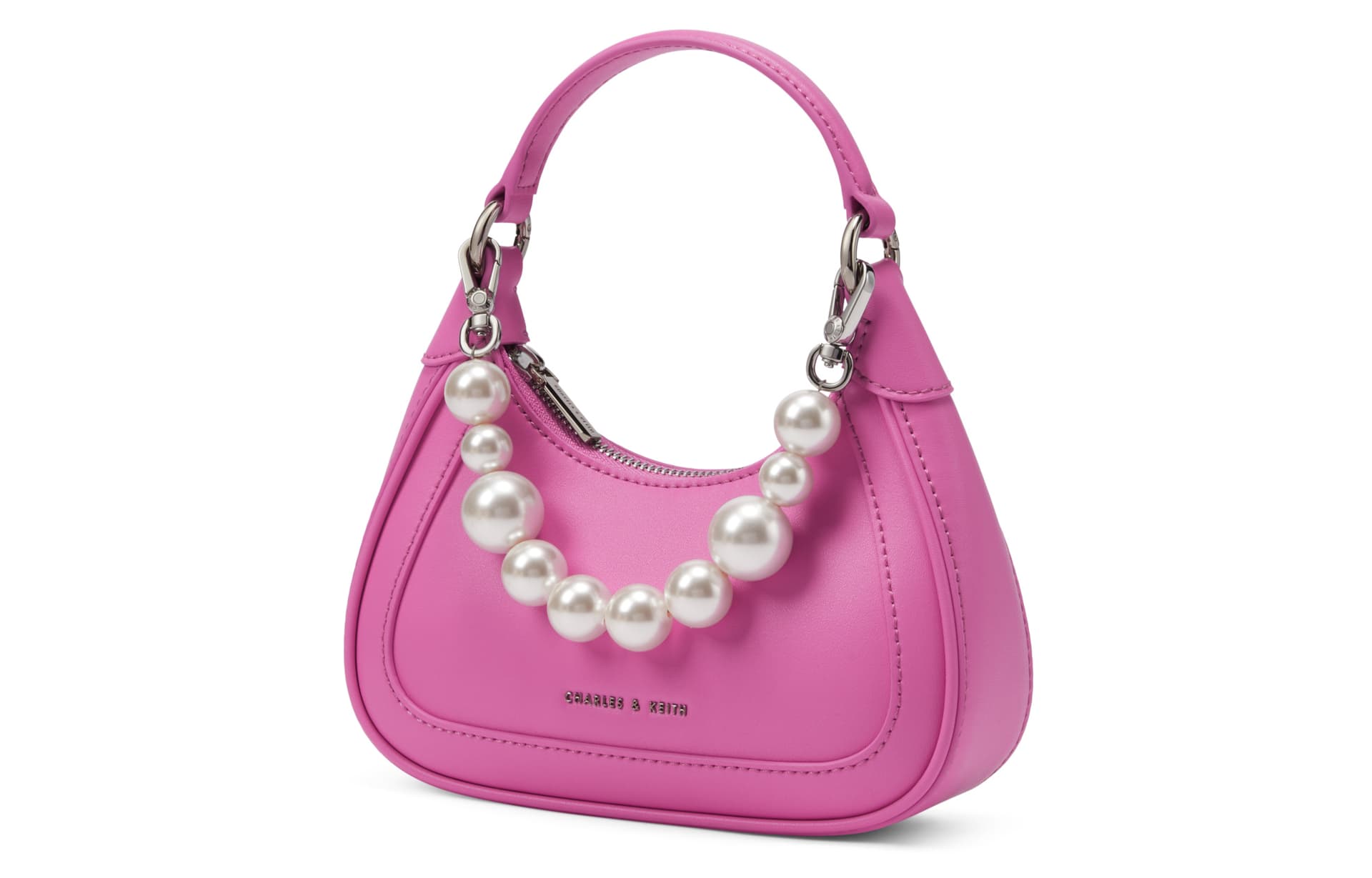 Сумка Charles & Keith Hart Bag Beige/Pink - изображение 2