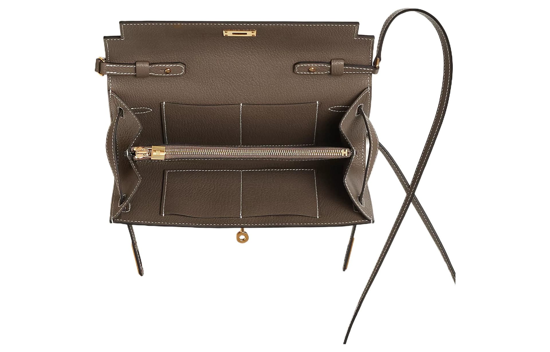 Сумка через плечо Hermes Kelly To Go 18 Etoupe - изображение 3