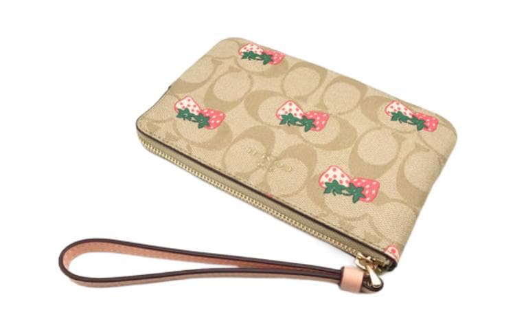 Сумка COACH Corner Zip 16 Strawberry Print Wristlet - изображение 3