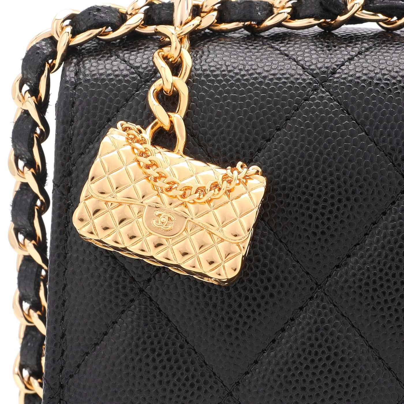 Сумка через плечо CHANEL WOC 23S Mini Accordion Pendant - изображение 6