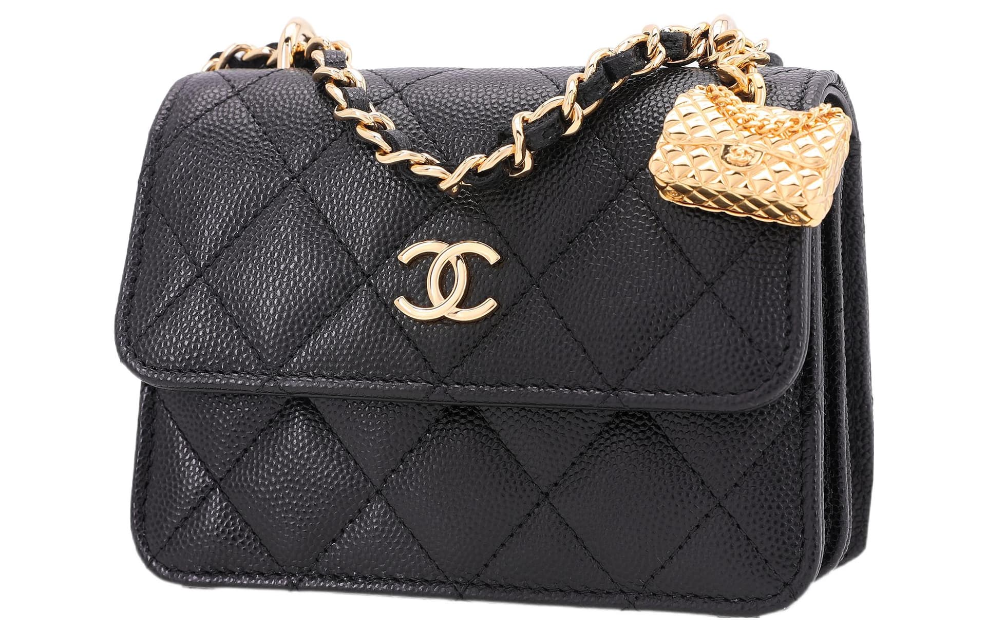 Сумка через плечо CHANEL WOC 23S Mini Accordion Pendant - изображение 2
