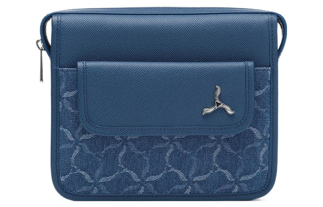 Мини-сумка LI-NING 1990 Classic Series Retro Denim Crossbody Bag Blue Grey - изображение 1