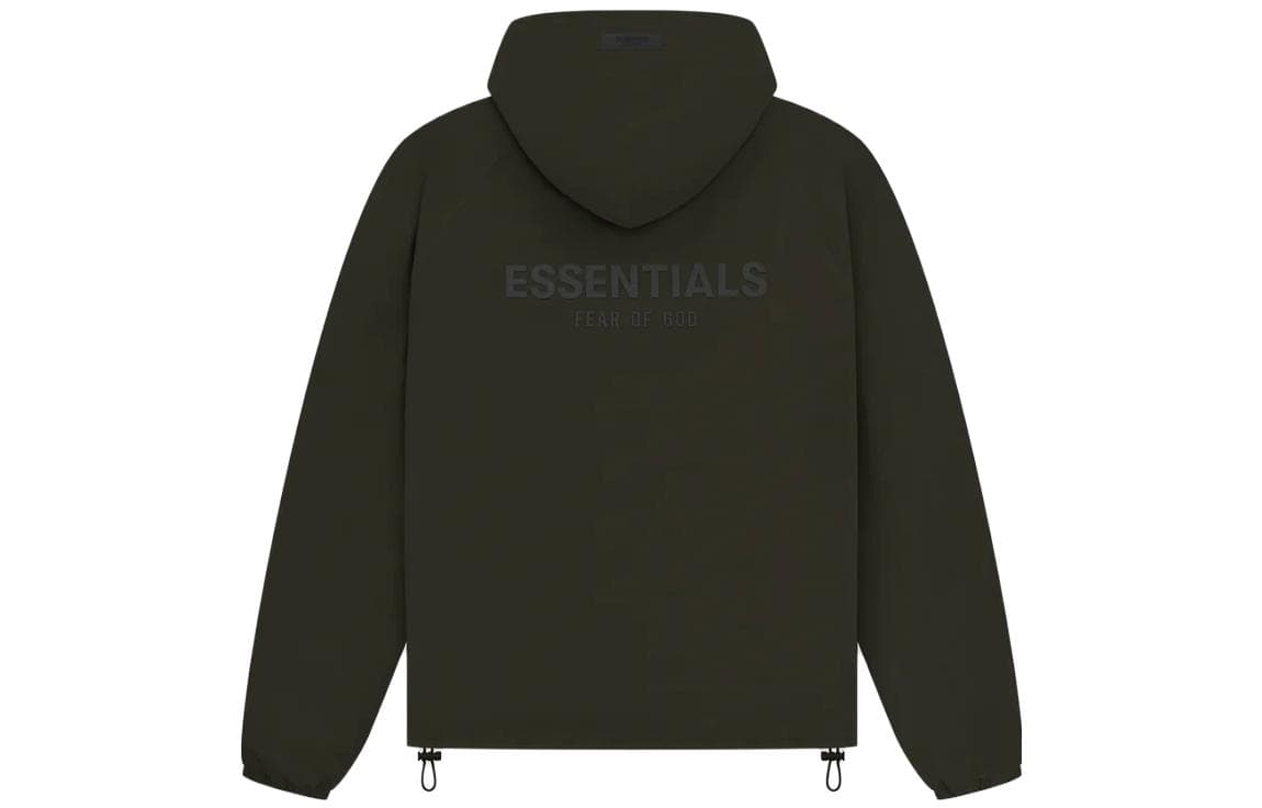 Зимняя куртка пуховик Fear of God Essentials Drop2 SS23 Essentials Fullzip Jacket Off-Black Logo - изображение 2
