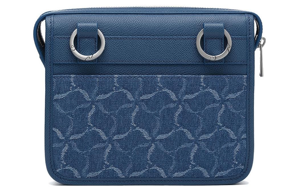 Мини-сумка LI-NING 1990 Classic Series Retro Denim Crossbody Bag Blue Grey - изображение 3