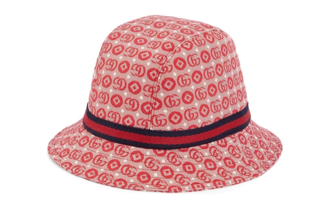 Панама Gucci GG Kids Bucket Hat Red - изображение 3