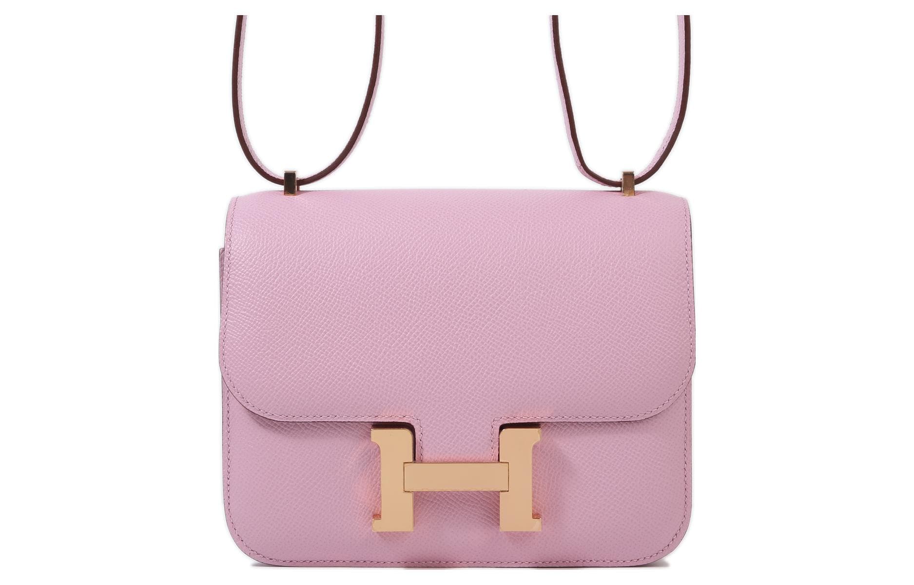 Сумка через плечо HERMES Constance 19 Epsom X9 Mauve Sylvestre - изображение 1