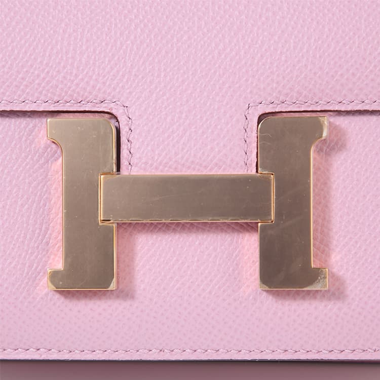 Сумка через плечо HERMES Constance 19 Epsom X9 Mauve Sylvestre - изображение 7