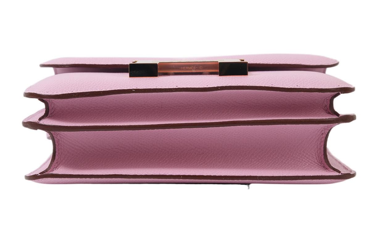 Сумка через плечо HERMES Constance 19 Epsom X9 Mauve Sylvestre - изображение 6